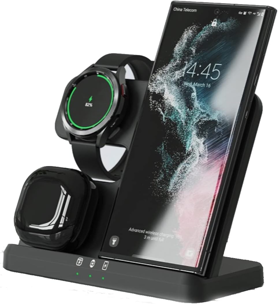 DGBAY Wireless Charging Station 3 in 1 for Samsung, Wireless Charger ...