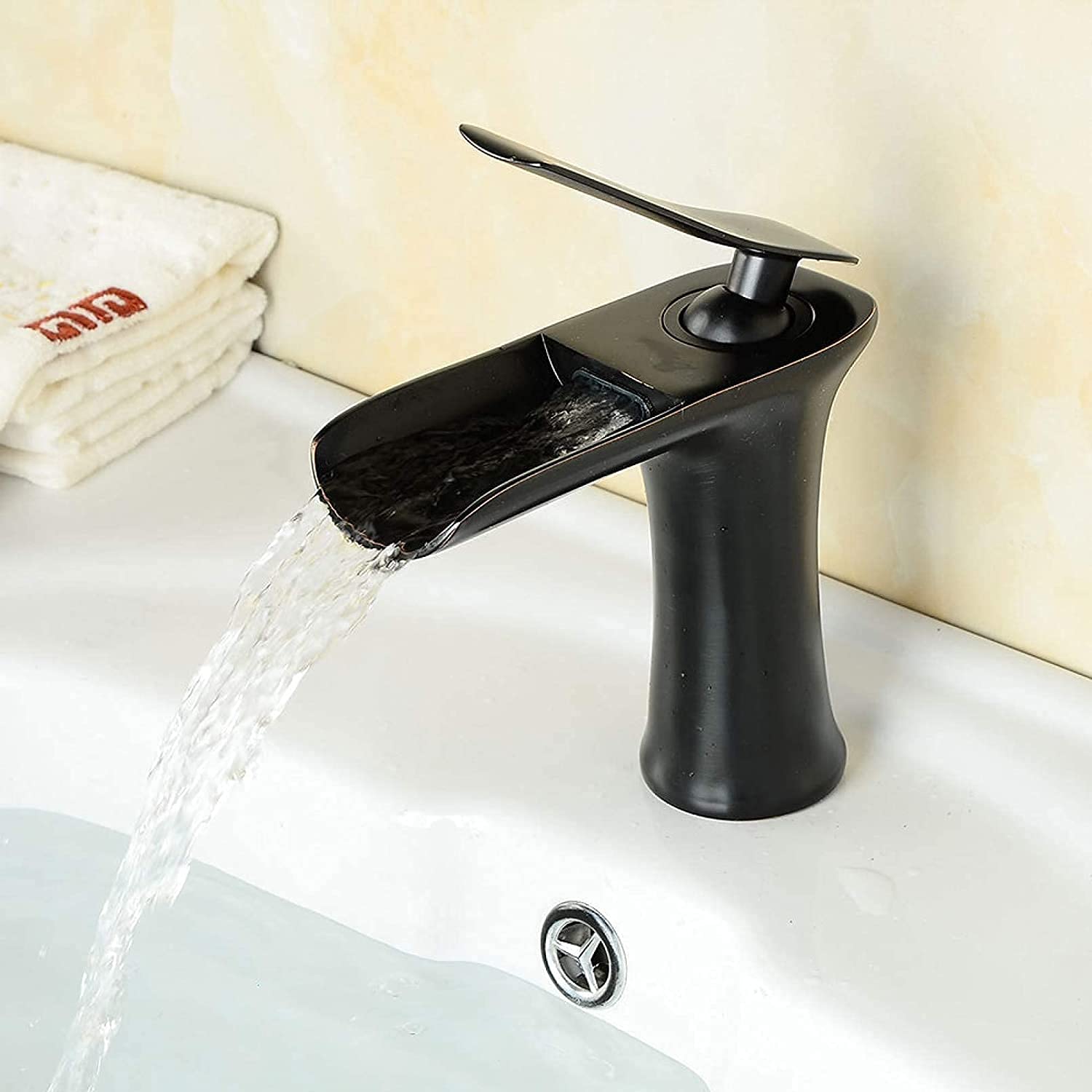 Rubinetti da Cucina per lavello ， Rubinetto per lavabo Antico Rubinetto retrò Rubinetto per Cascata da Bagno Rubinetto per Acqua Calda e Fredda Comfortable Anniversary