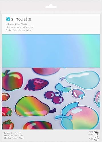 Silhouette America Media-IRD-ADH Papel adhesivo iridiscente