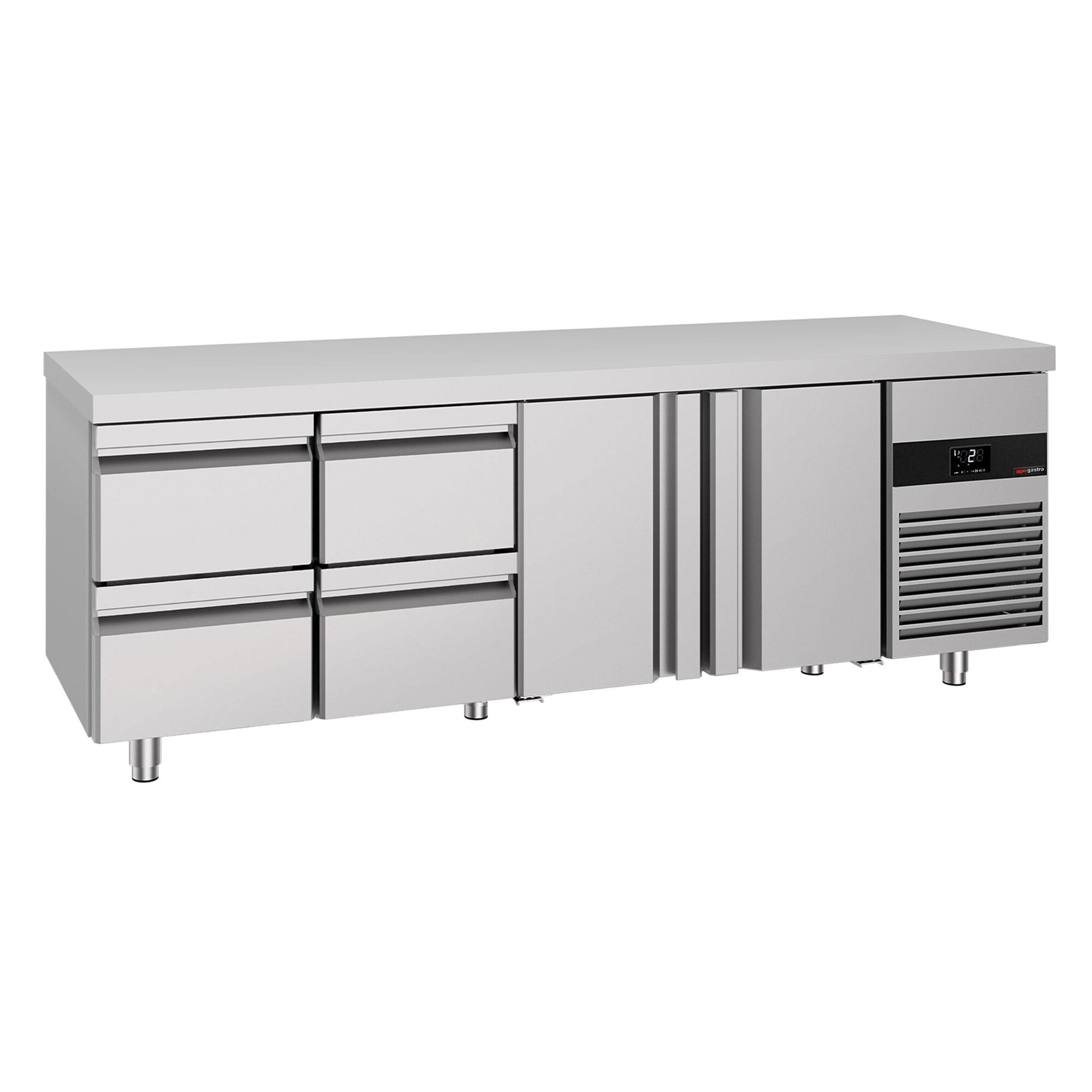 GGM Gastro Kühltisch Premium 2330x700mm 2 Türen 4 Schubladen