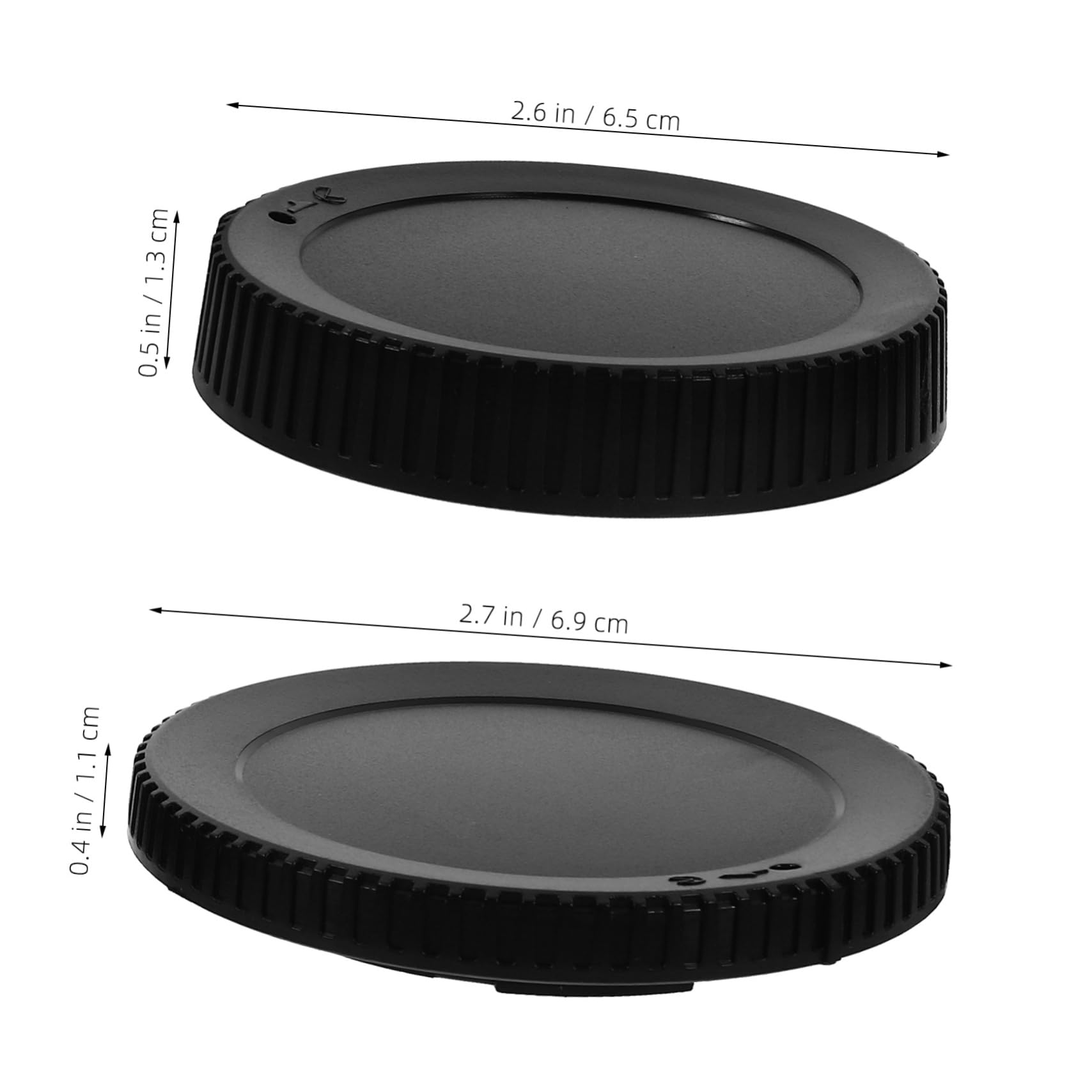 DOITOOL 1 Set Lens Cap Protector Rear Lens Cap Camera Lens Guard Caps Lens Caps Lens Cap Replacement Lens Cover Cap for Lens Black
