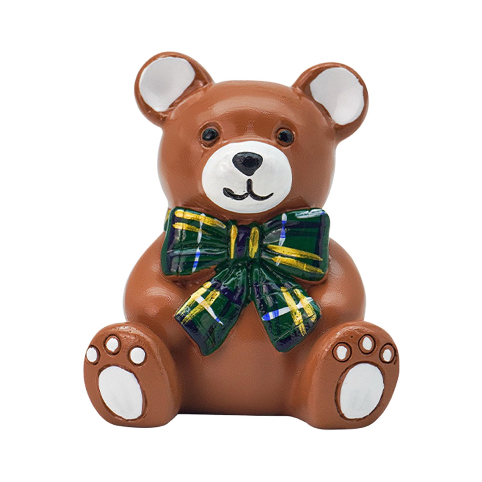 Btgghytr Cartoon Bear Cake Holders Cake Candlestick Holders Cakes Toppers Birthday Party Supplies Resin Bear Statues Toppers Decorations