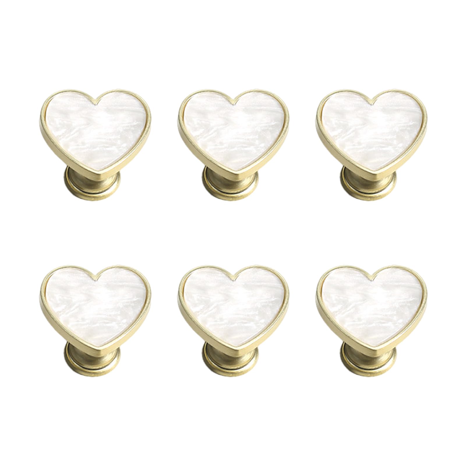 Dailibeer Snowflake White Decorative Drawer Pulls Set Of 6 Heart Shape Cabinet Knobs Zinc Alloy Furniture Hardware For Dresser Cabinet Door Heart Cabinet Knobs Drawer Pulls Set Dresser Hardware Nightstand Decorative Furniture