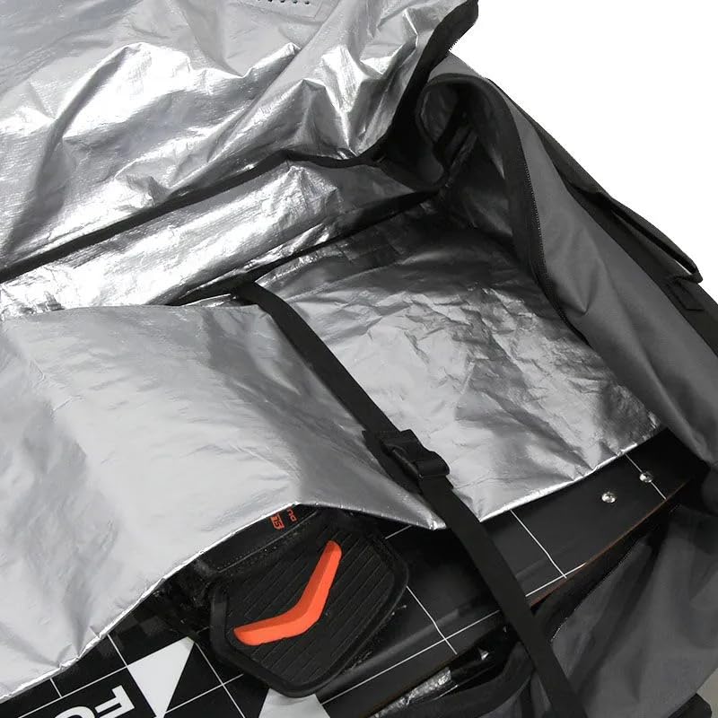 Boardbag Kitesurf à roulettes Professionnel – Protection 10mm Anti-Choc – Howzit 150cm – Capacité Quiver Complet (2 Planches + 3 Ailes) –Idéal Voyage Avion