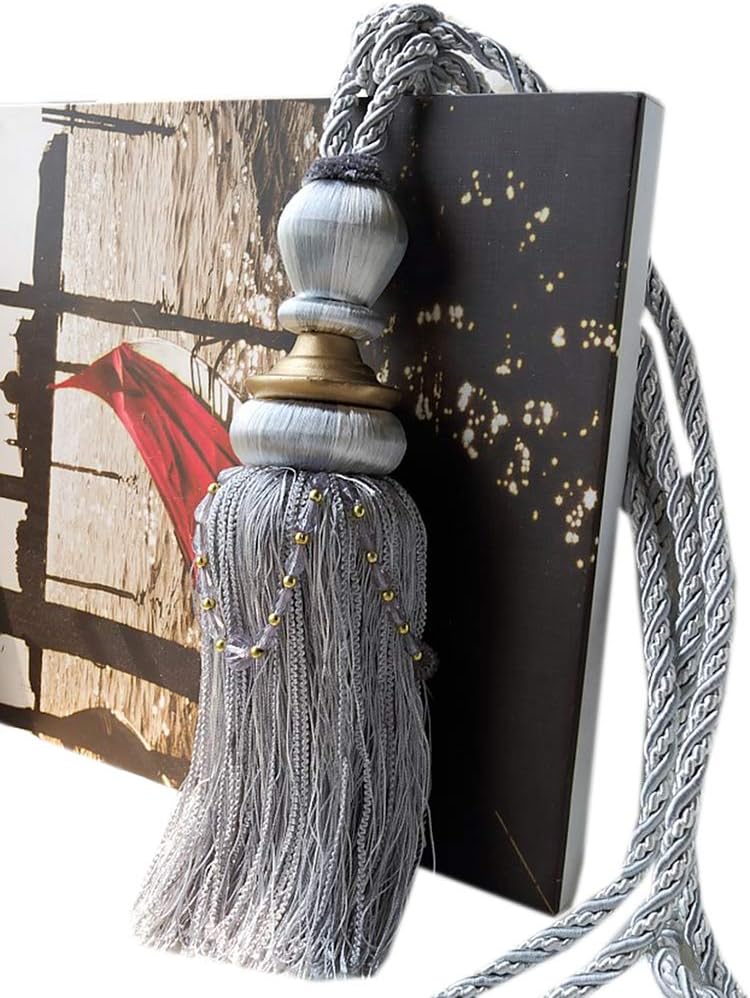 1 Pair Curtain Decorative Bandage Tassels Curtain Tiebacks Creative Curtain Rope Holdbacks (Green)