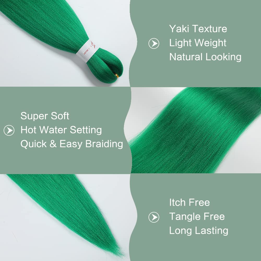 YDDM Capelli Per Treccine Africane Morado Extension Treccine Texture Yaki Easy Install per Principianti 32 Pollici 3 Pezzi Capelli Leggeri e Naturali per Box Braids, Twist e Crochet — view 10