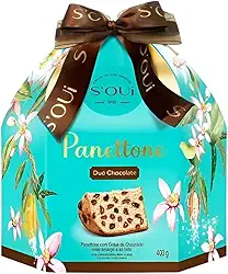 Panetone Gourmet S'oui Duo Chocolate 400g Leite Meio Amargo