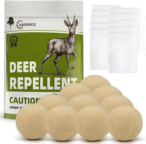 ANEWNICE Repelente de ciervos, repelente de ciervos para plantas, repelente de ciervos y conejos, disuasorio de ciervos para patio, tapón de