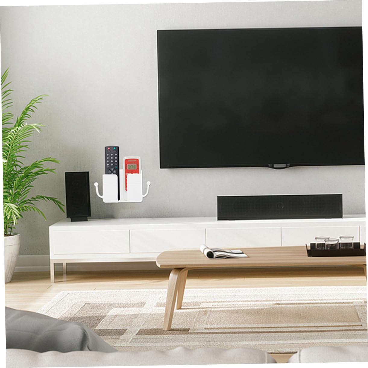 12stücke Wandhalterung Für Fernbedienungen Und Smartphones Teiliges Platzsparend Und Einfach Zu Montieren Für Schlafzimmer Und Wohnzimmer Organizer Für Tv-fernbedienung Handys