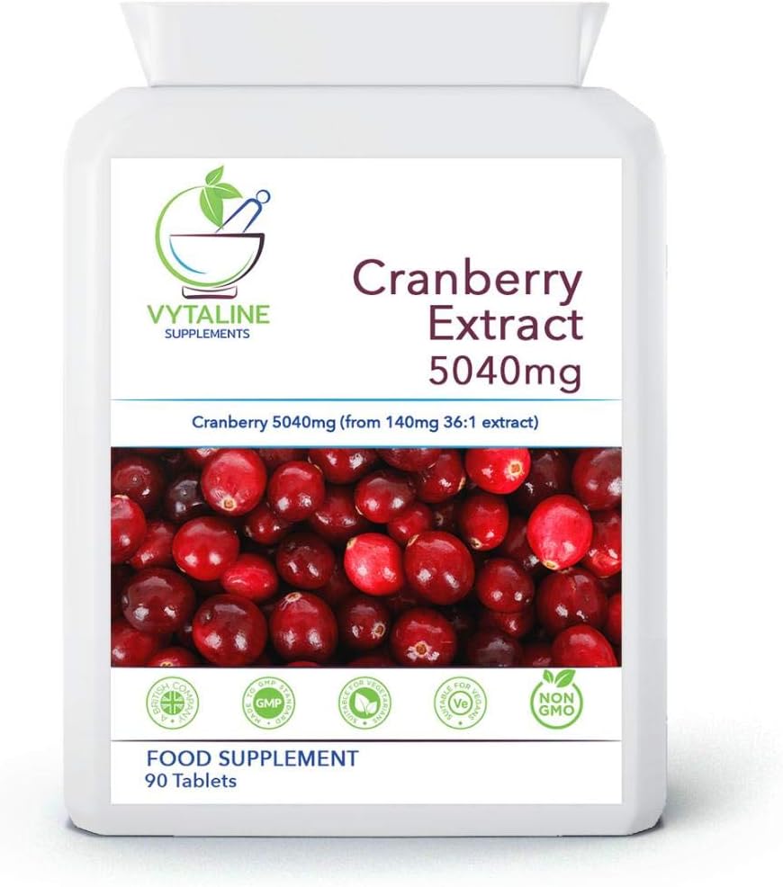 Cranberry Tablets for Urinary Infections90 x 5040mg (3 Months Supply