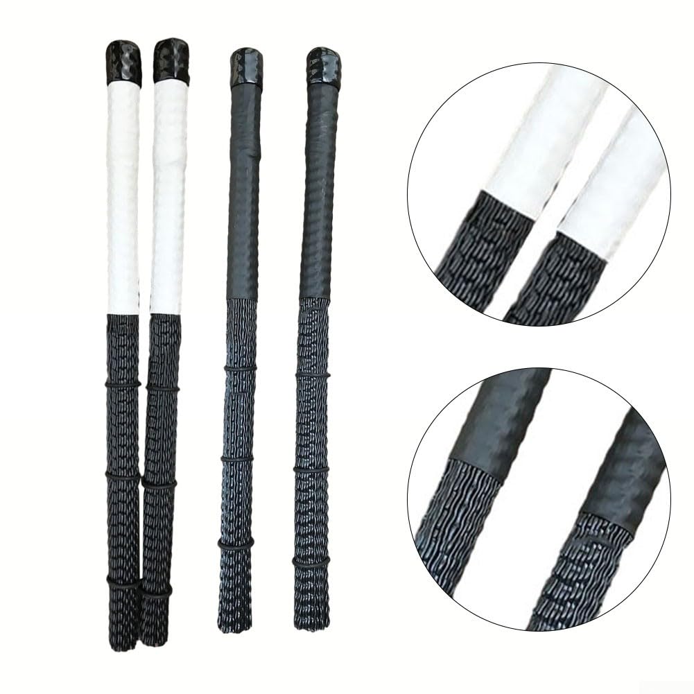 SPORTARC Drum Brushes, Nylon Rod Drum Brushes, Jazz Drum Brush, Professional Jazz Drum Brush Rod Percussion Parts (Schwarz)