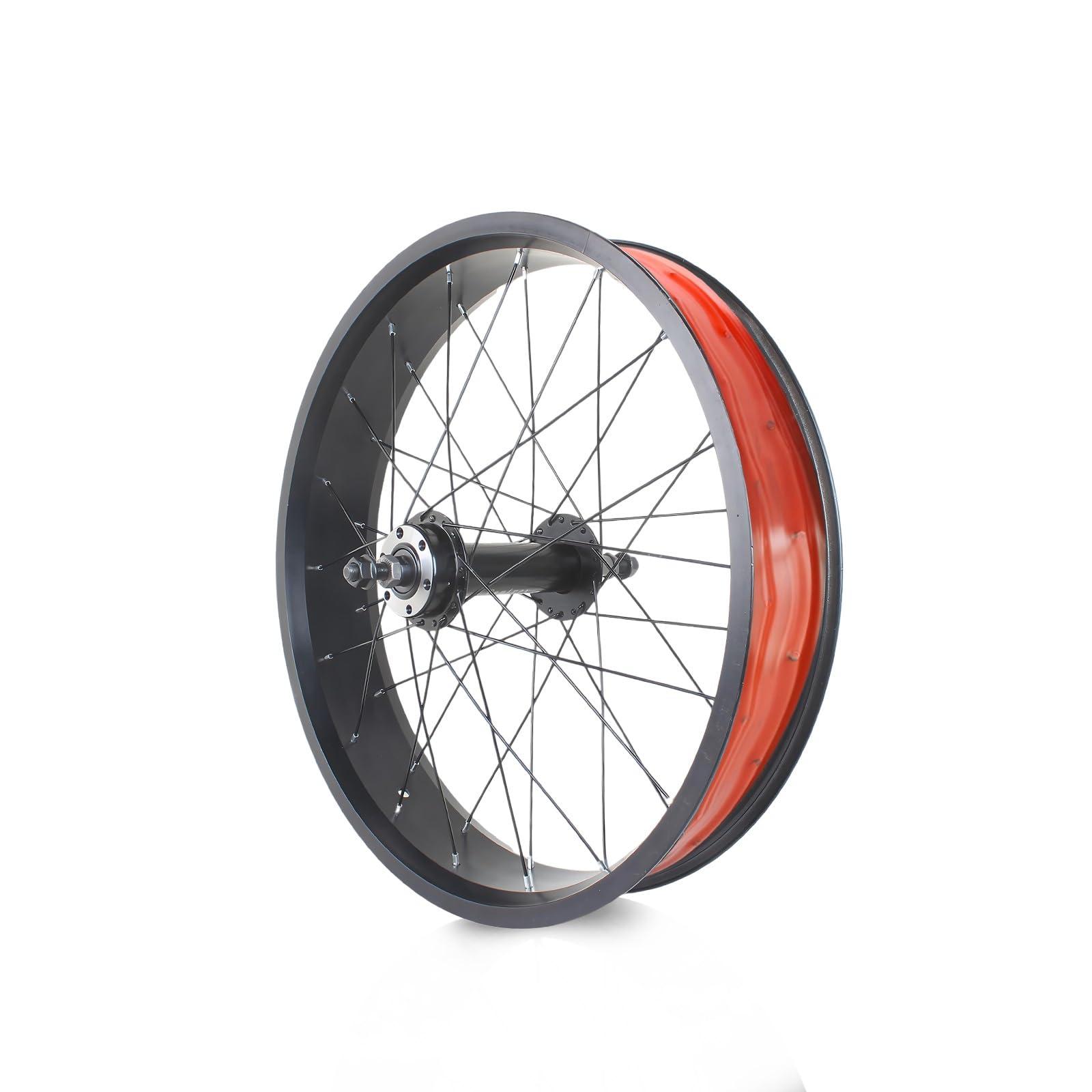 20in/24in/26in X 4.0" Fat Tire Bike Front Rear Wheel Disc Brake Snow Bike Wheelset QR 135mm/195mm 36H Hubs Beach Bike Wheels 14G Spokes for 7/8/9/10s