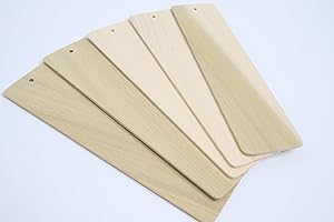 Personalized Bookmark Craft Kit with 5 Unfinished Wooden Bookmarks