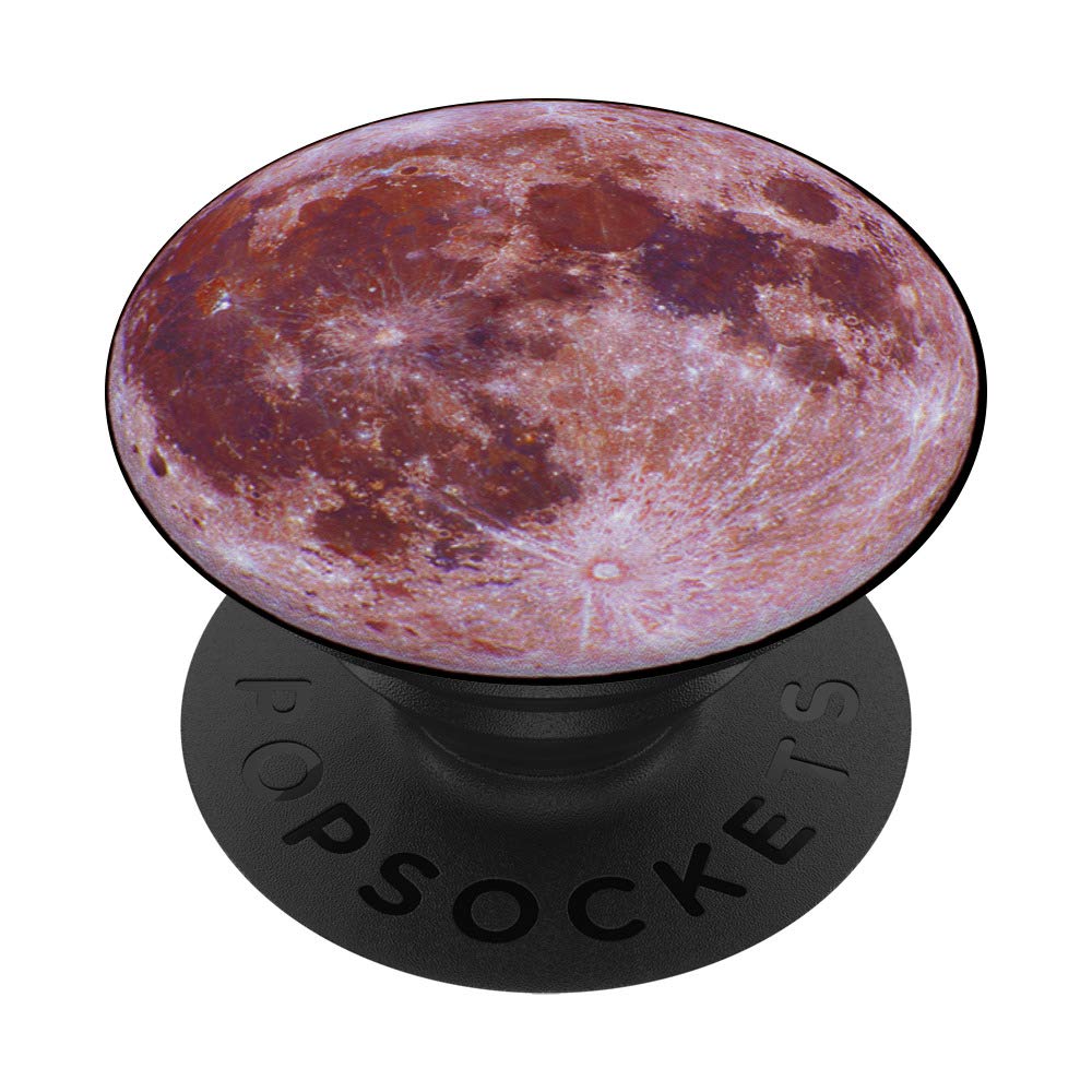 Dark Red Full Moon Star Solar System Eclipse Popsockets Grip