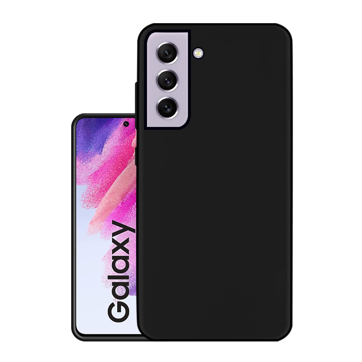 HELLO ZONE Exclusive Matte Finish Soft Back Case Cover for Samsung Galaxy S21 FE 5G - Black (Rubber) (B09R4GCMTJ) Amazon Price History, Amazon Price Tracker