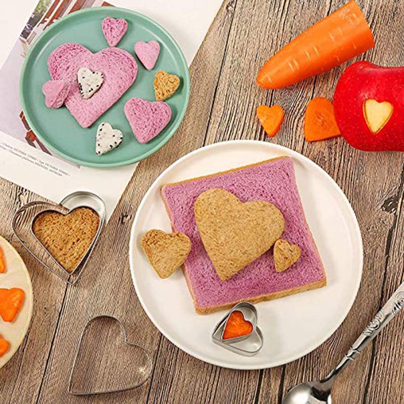 ハート型洋菓子型5個セット Amazon｜ハート型 型抜き 5個セット クッキー型 ケーキ型 クッキー