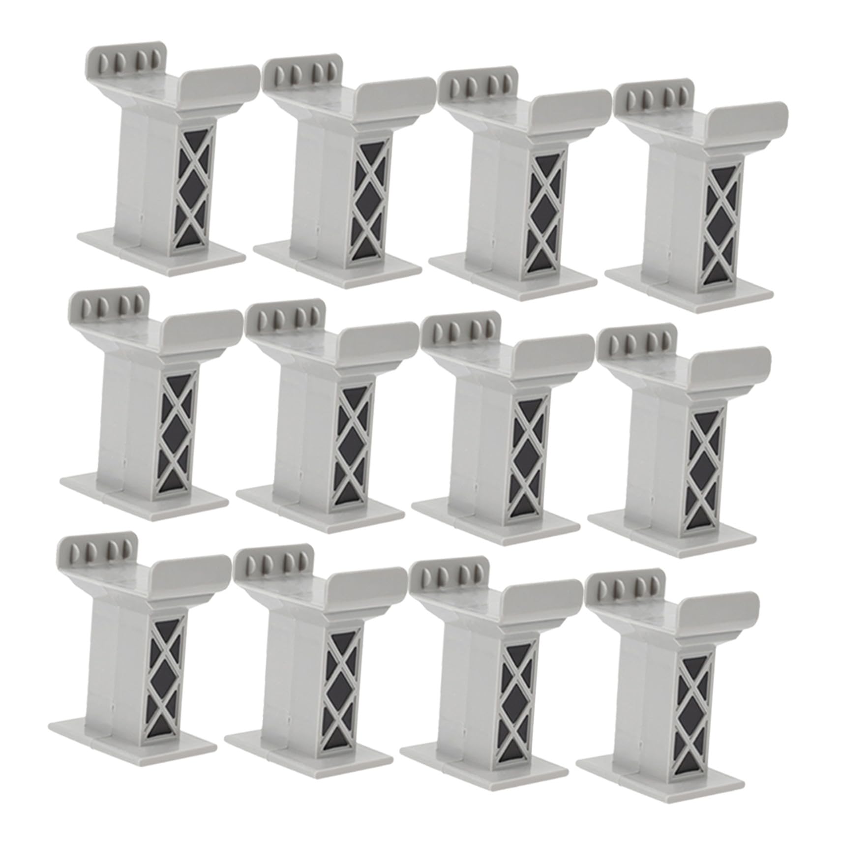 YARNOW 15 Pezzi Supporti per Ferroviari Multistrato in Plastica Blocchi di Sostegno Resistenti alle Intemperie Accessori Compatibili con Tutti i Principali Marchi per Modelli di Treni