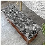 Sitzkissen für 2 3 Personen Bank Bankauflage Indoor/Outdoor Bankauflage Bankkissen Bankpolster Sitzunterlage 2cm 4cm Dick Waschbarer Stoffbezug...