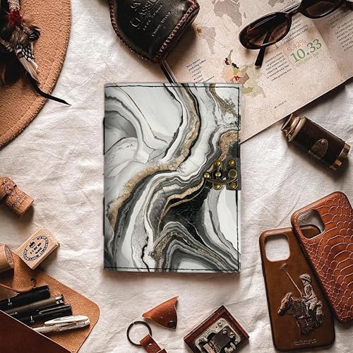 Image of DI-KRAFT Customize Diary with Name with Beautiful UV Prints | Customized Leather Writing Diary Unruled White Paper Journal Personal Notepad Sheets Daily Planner for Gifting (Pattern 2)