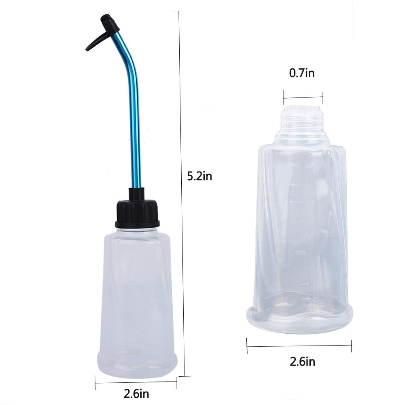 Botella de Recarga de Combustible RC, 250ML Nitro Engine Fuel Filler Botella de Aceite RC Botella de Combustible RC, con Pajita de Aleación de Aluminio para Coche RC