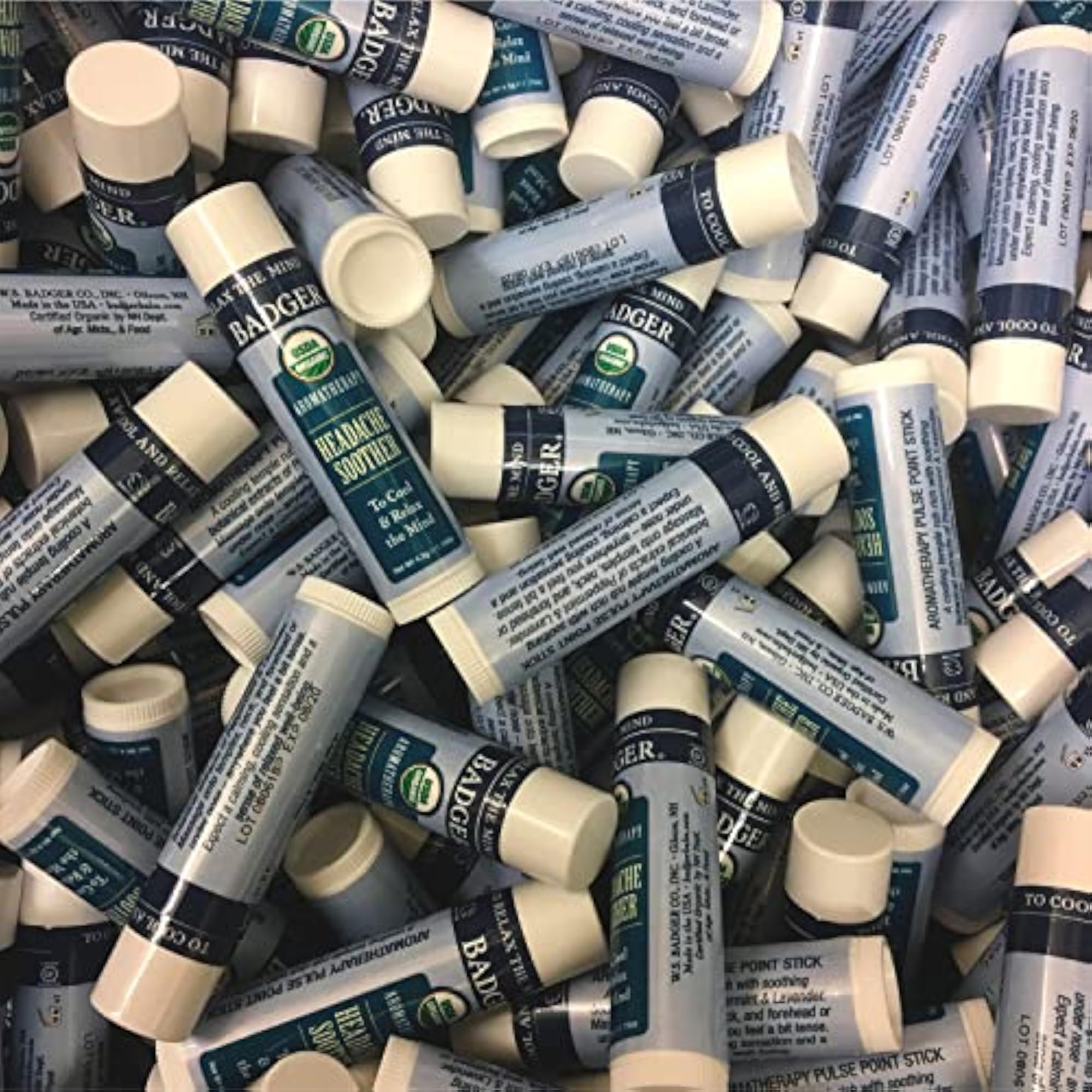 Headache Soother Balm Badger 0.60 oz Stick