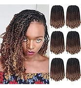 6 Packs Spring Twist Braiding Hair Bomb Twist Hair Synthetic Fiber Fluffy Twist Crochet Braids Lo...