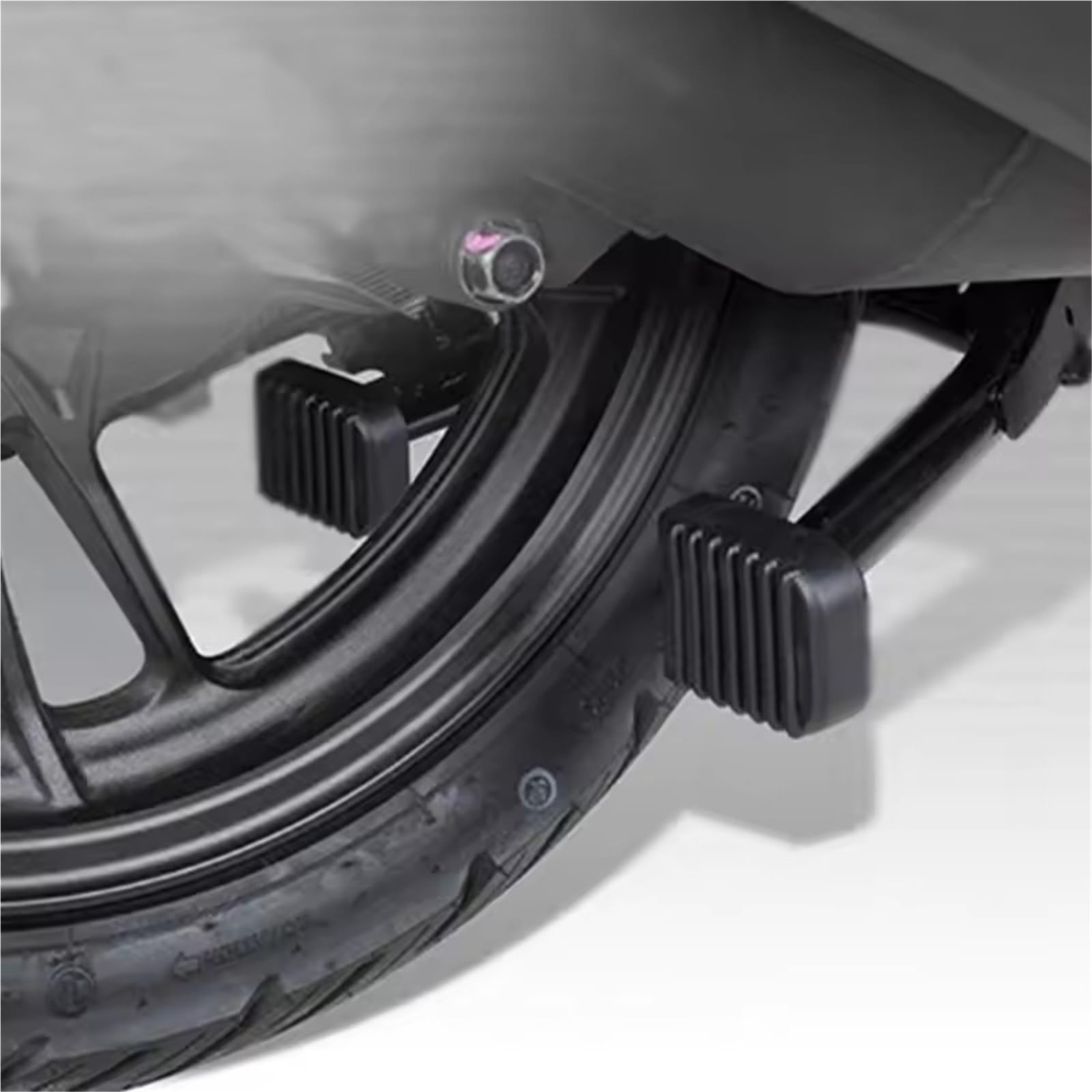 Soporte Pie Caballete Moto Universal Soporte Motocicleta Soporte Goma Placa Soporte Estacionamiento Al Aire Libre Soporte Lateral Para Pie Motocicleta Base De Soporte