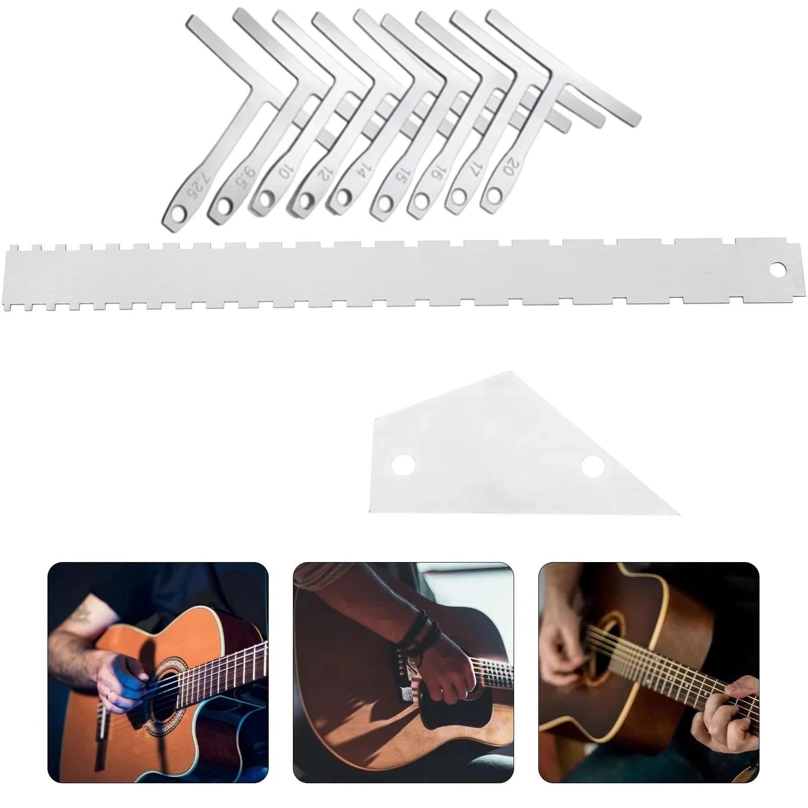 Herramientas Para Hacer Guitarras Kit De Reparación De Guitarras Herramientas Profesionales De Luthier De Acero Inoxidable