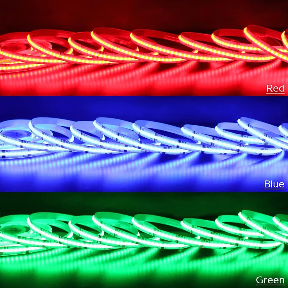 FCOB RGBCCT Tira de LED flexible de alta densidad FCOB COB FOB + RGBCCT LED Strip 5M 840LED/M 4200LEDs DC24V 18W/M IP30 No Impermeable Multicolor para TV Habitación Fiesta DIY Decoración del