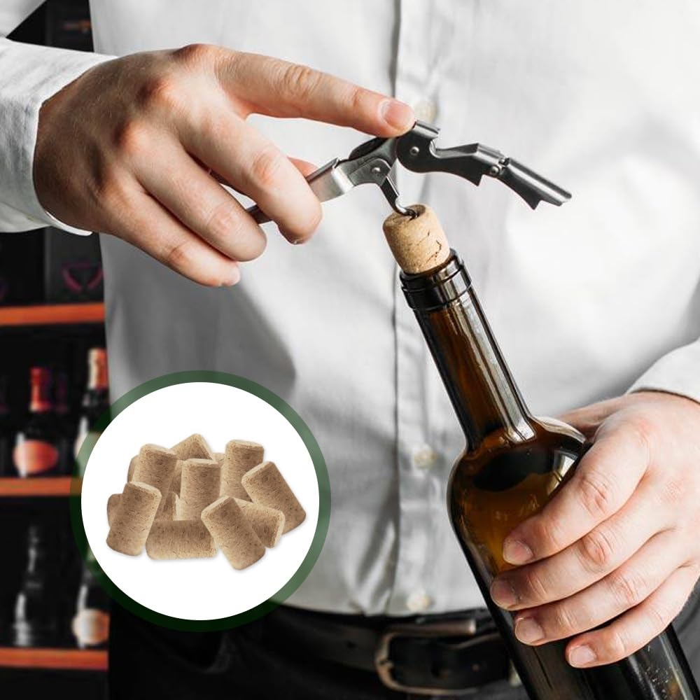 Nicear Lot De 2 Bouchons Coniques En Liège Pour Bouteilles De Bière, 140 X 120 X 30 Mm