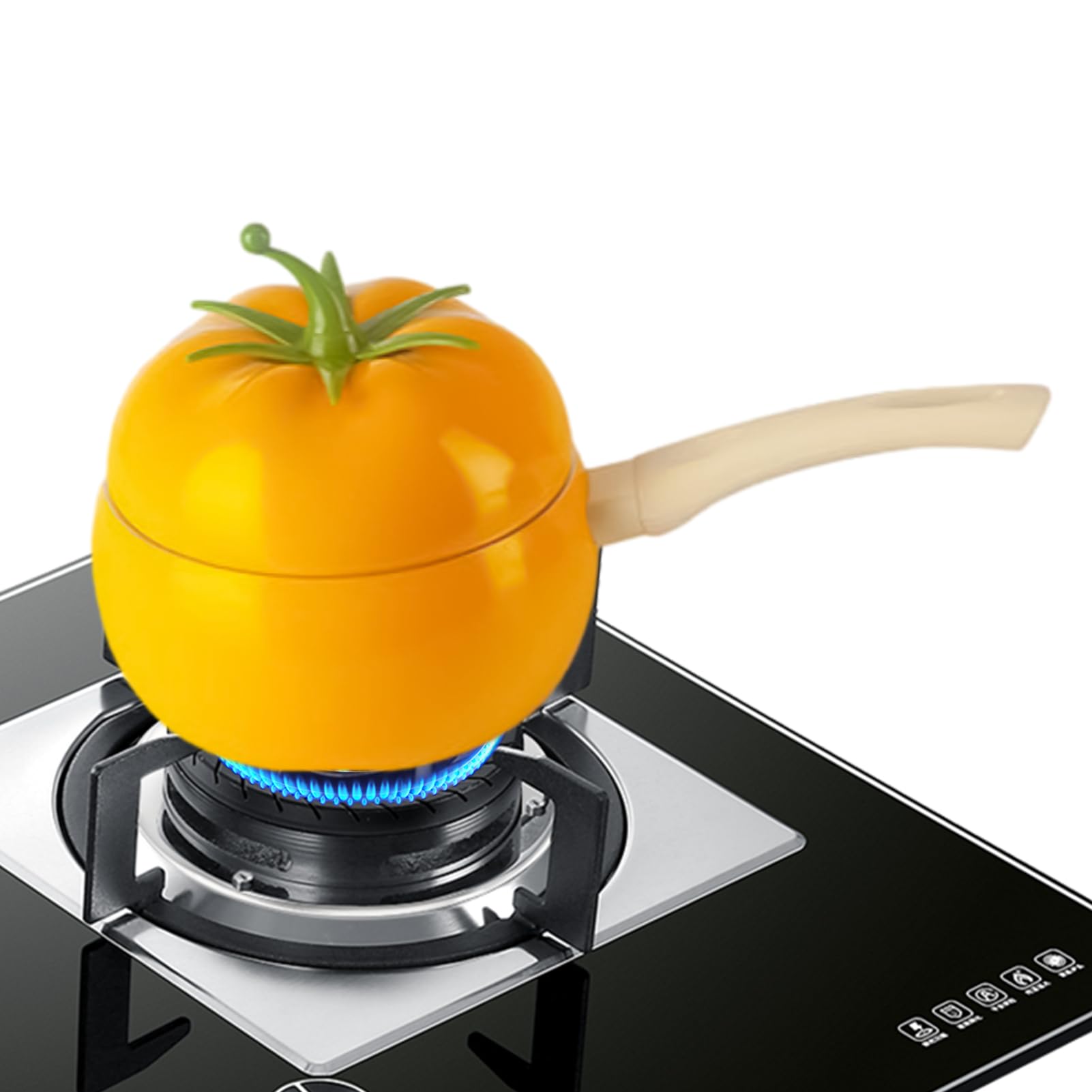 Sartén con forma de tomate, olla para espaguetis con mango, olla para fideos instantáneos de larga duración, olla para fideos instantáneos coreanos, olla para fideos al huevo, olla para fideos de | fideos instantáneos de larga duración, olla para fideos i