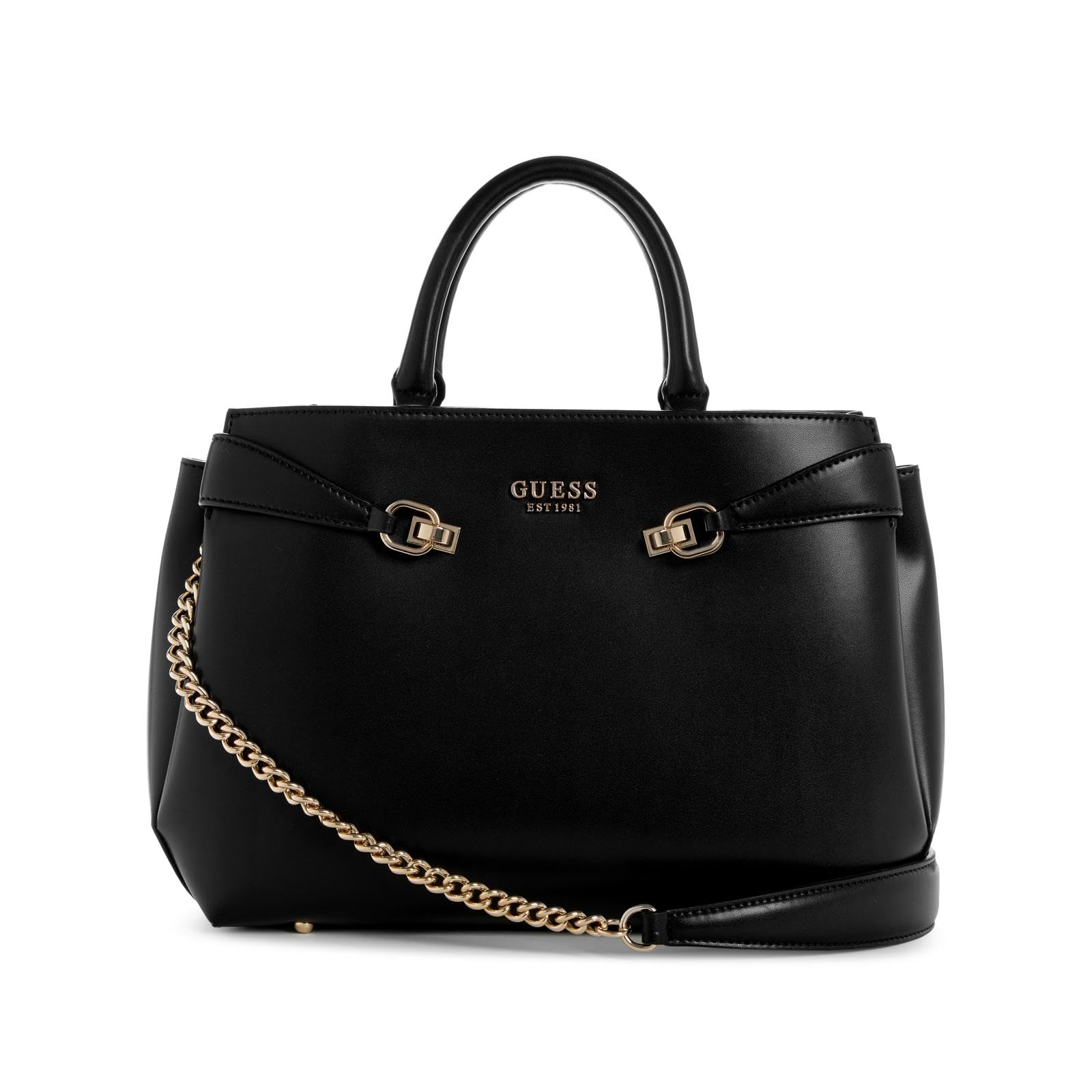 (取寄) ゲス レディース ローレライ ガールフレンド サッチェル GUESS women Lorelei Girlfriend Satchel Bone Amazon | GUESS Lorelei ガールフレンド サッチェル, ブラック, One