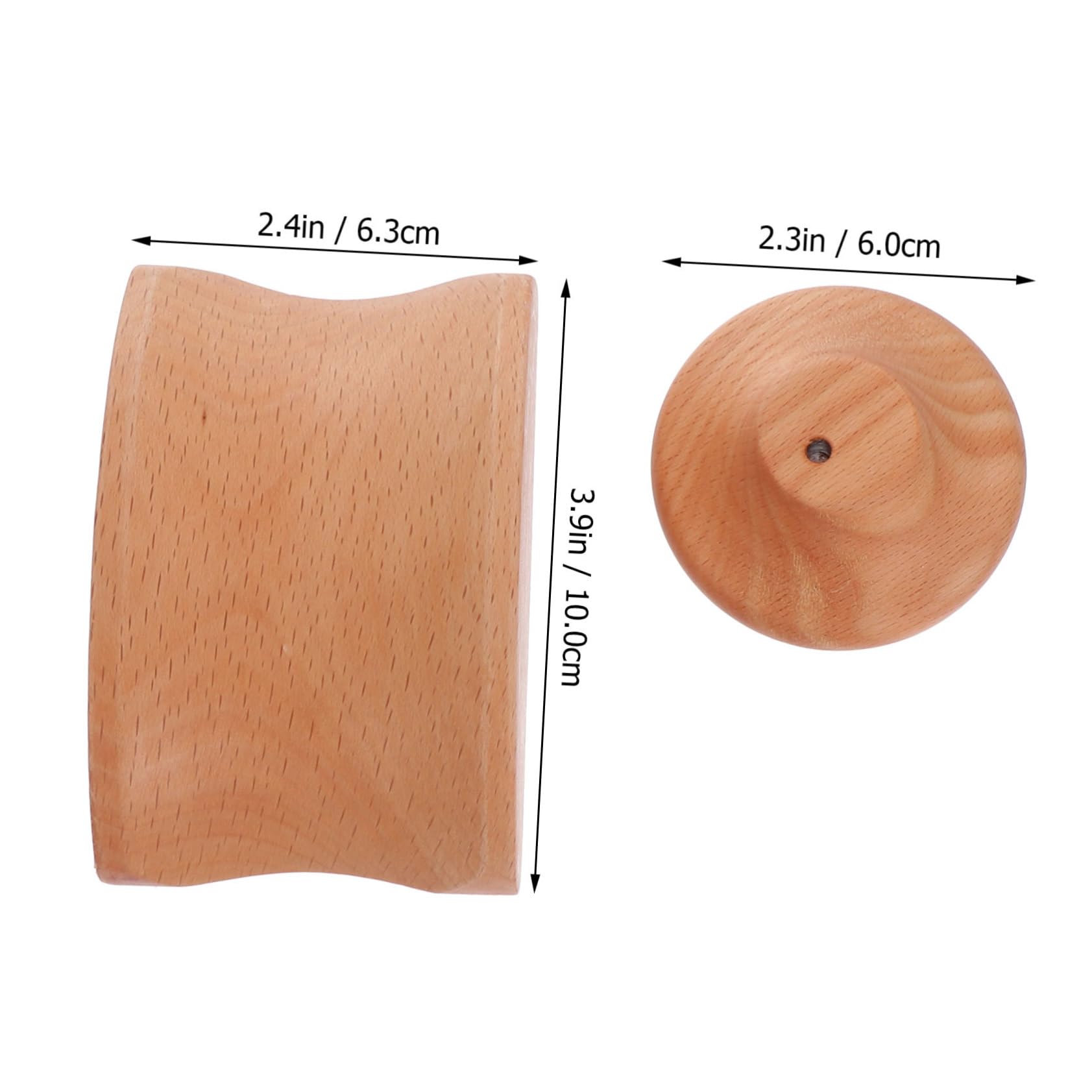 UKCOCO 2juegos Soporte De Auriculares De Pared Soporte De Madera Natural Para Auriculares Estante Duradero y Fácil De Instalar Diseño Daño La Pared