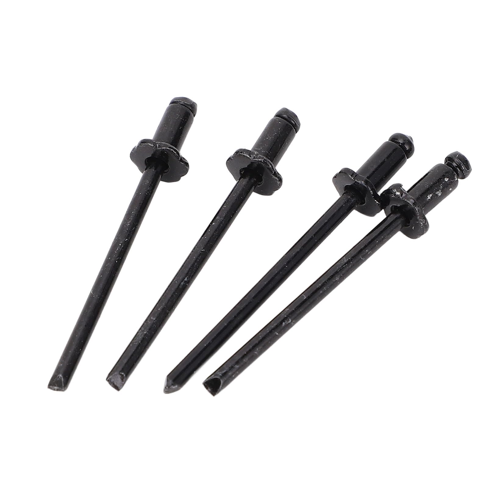 ALUMINUM ROSETTE RIVETS HIGH STRENGTH RUSTPROOF REPLACEMENT KIT FOR AMC VIN DOOR TAG (Black)