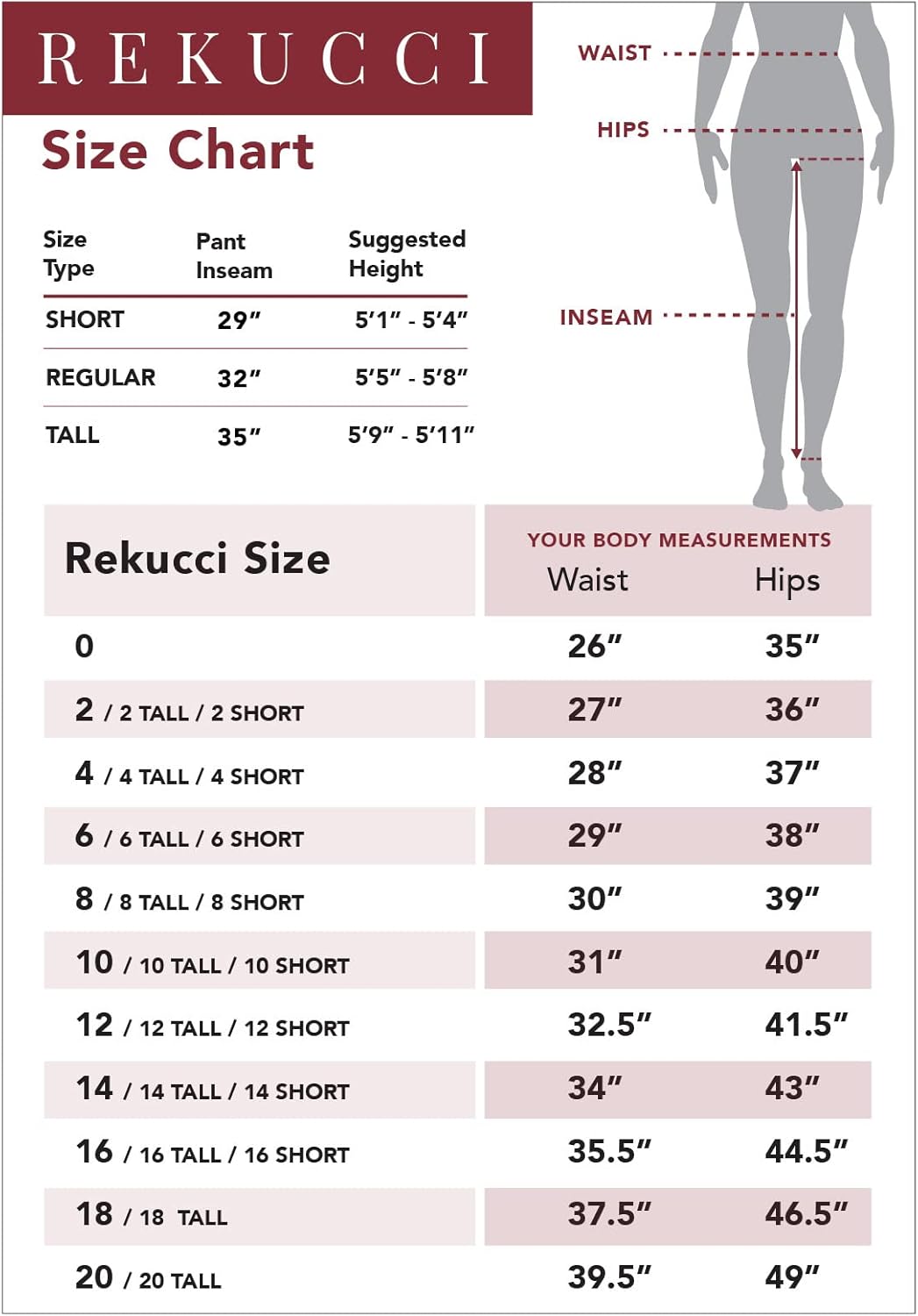 Rekucci Womens Ease into Comfort Bootcut Pant Brown 6 Short