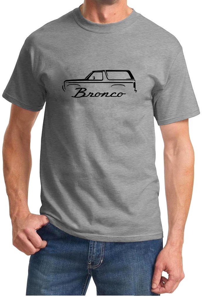 1980-86 Ford Bronco Classic Outline Design Tshirt