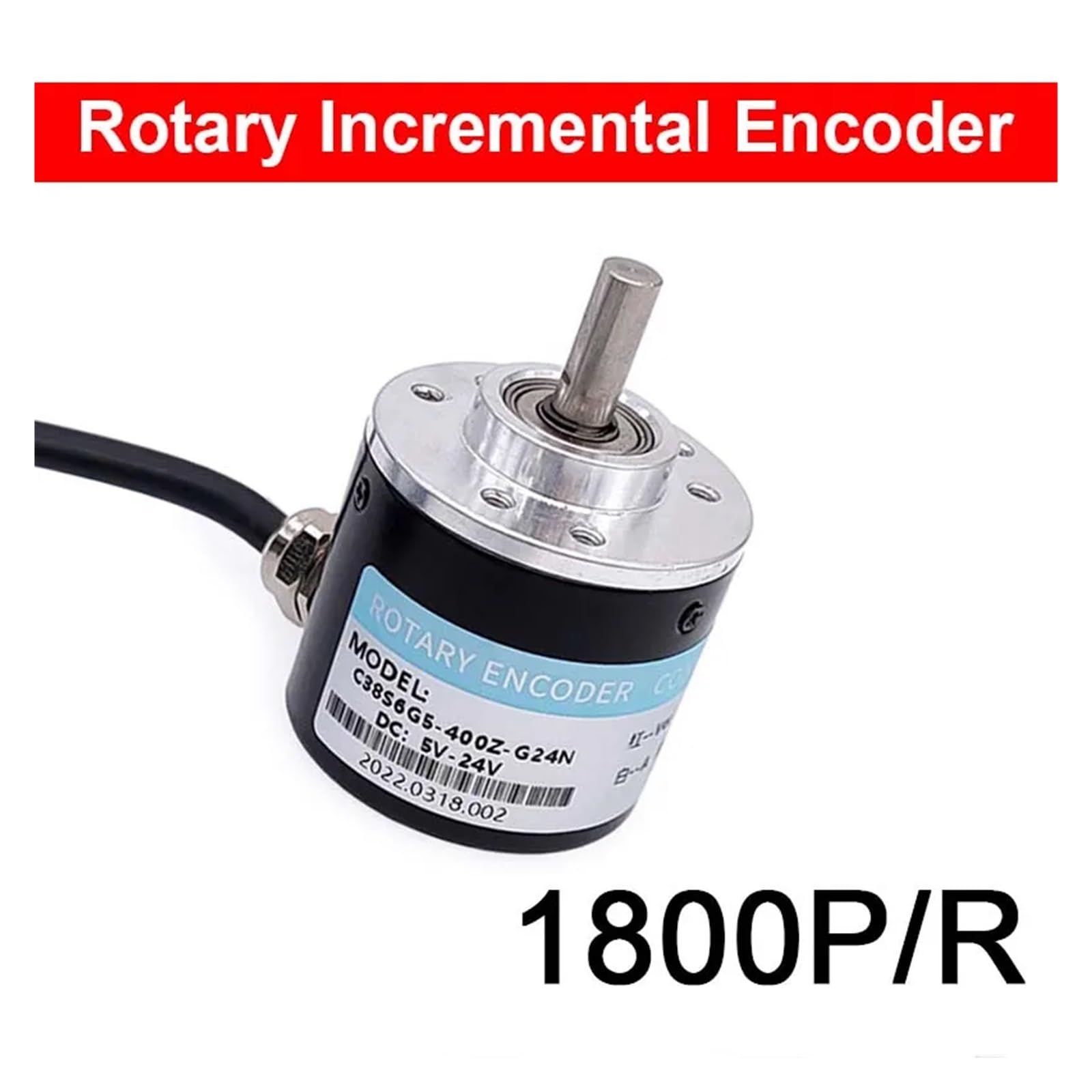Enkodery przyrostowe obrotowe 3-fazowe 50/100/200/360/400/500/1000/2000P/R DC5-24V (1800P R)