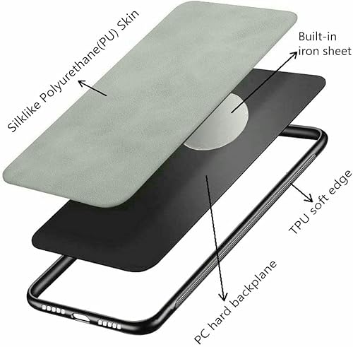 Miniatura 3 de Funda Silklike para Xiaomi Poco X3X3 NFC - Cubierta Parachoques Placa De Metal Incorporada Para Xiaomi Poco X3X3 NFC - Gris