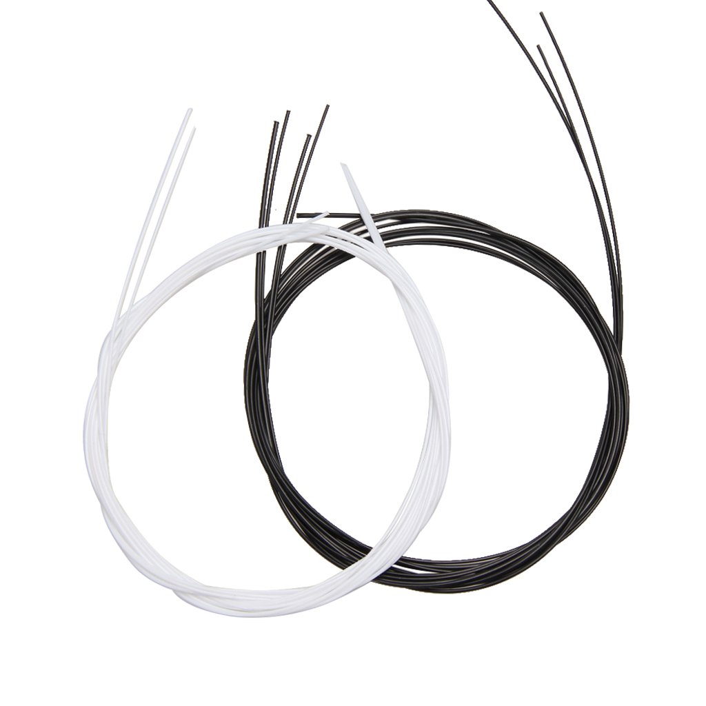 arythe Durable 2 Set Ukulele Replacement Nylon Strings Black White 26.77inch
