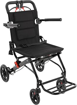 Folding Wheelchair for Adults & Seniors, Lightweight Transport Wheelchair
