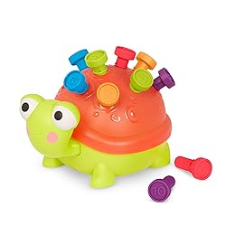 B. toys – Teaching Turtle – 10 Numbered & Colorful Pegs – Learning Toy with Lights & Sounds – Educational Toys for Toddlers, Kids – 18+ Months