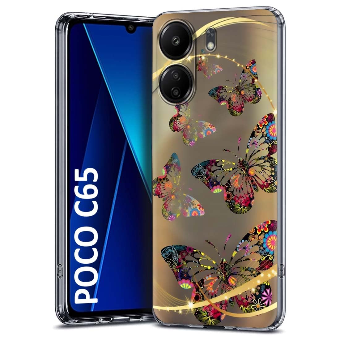 Fashionury Soft Silicon Printed Designer Mobile Back Cover for Poco C65 -D2082 (B0CQLYSSCB) Amazon Price History, Amazon Price Tracker