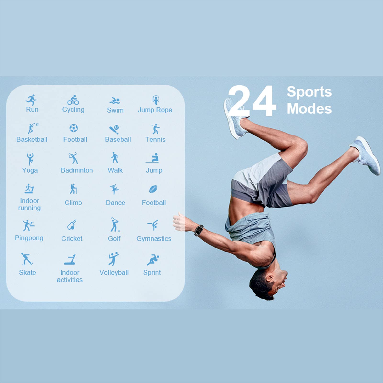4.3 cm dotykowy smartwatch dla mężczyzn i kobiet. Wodoodporny monitor fitness IP67 z pulsometrem i monitorem snu, z 24 trybami ćwiczeń, krokomierzem kalorii, smartwatchami do iPhone'a i