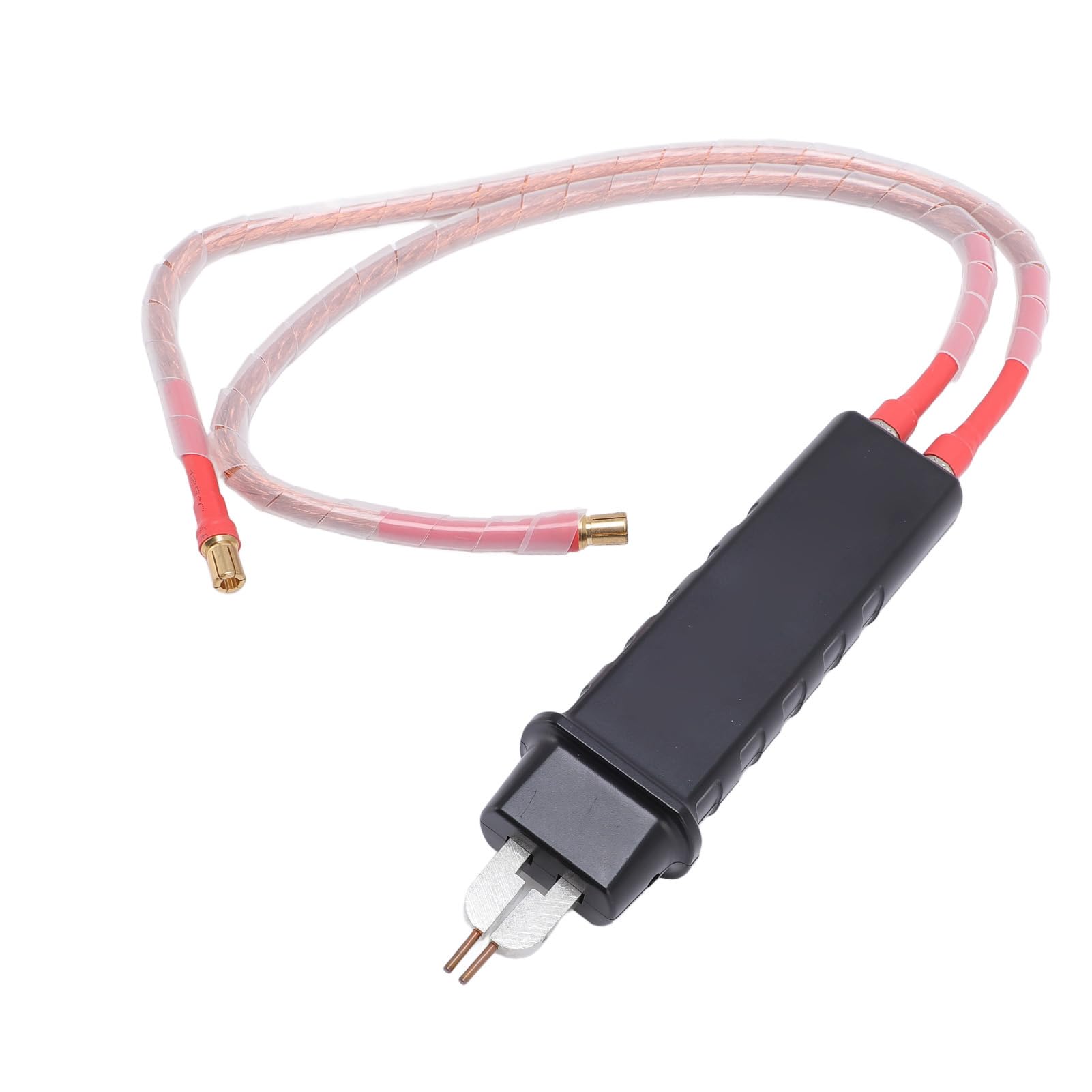 Cryfokt Penna per Saldatura a Punti in Filo di Rame 1600A, Design Ergonomico con Prese D'aria di Raffreddamento, Aghi per Saldatura 2x25mm, Penna per a Punti Portatile Regolabile (O Spina)