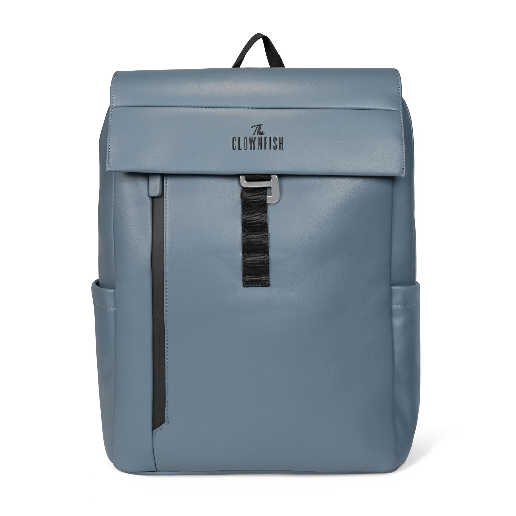 THE CLOWNFISH Stormus Series Waterproof Laptop Bag | PU Shell | Travelling bag for Office School Backpack | Adjustable Straps | 15L Capacity | Blue