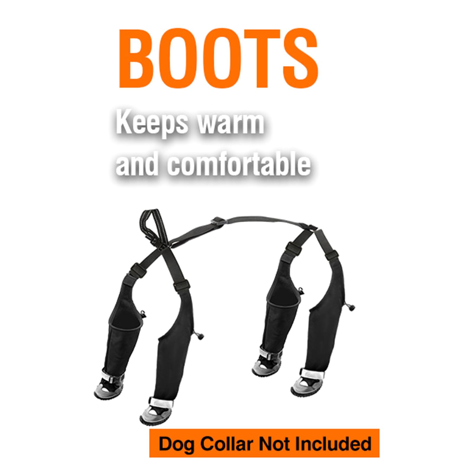 Jambières Thermiques pour Chien, Semelles antidérapantes, systèmes de Boucles sécurisées pour l ' Automne et l ' Hiver, activités de randonnée, Semelles en Caoutchouc antidérapantes, Chaussures