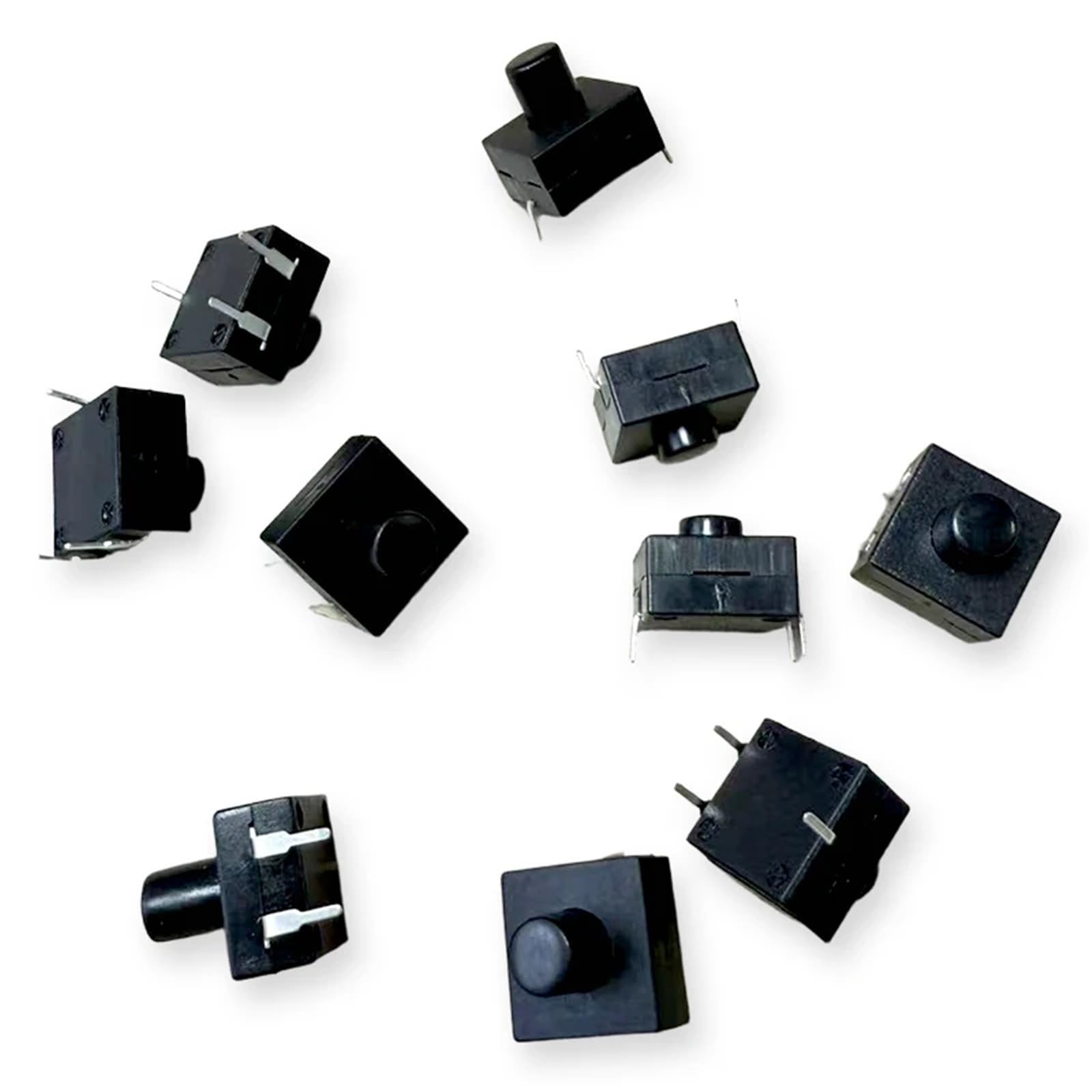 20 sztuk 1212-213BS przełącznik przyciskowy 12 x 12 DC 30 V 1 A Wysokość uchwytu 2,5/3,5/5/6/7 mm 3-pinowy przełącznik latarki LED ON-ON-OFF (K069b012-3,5 mm)
