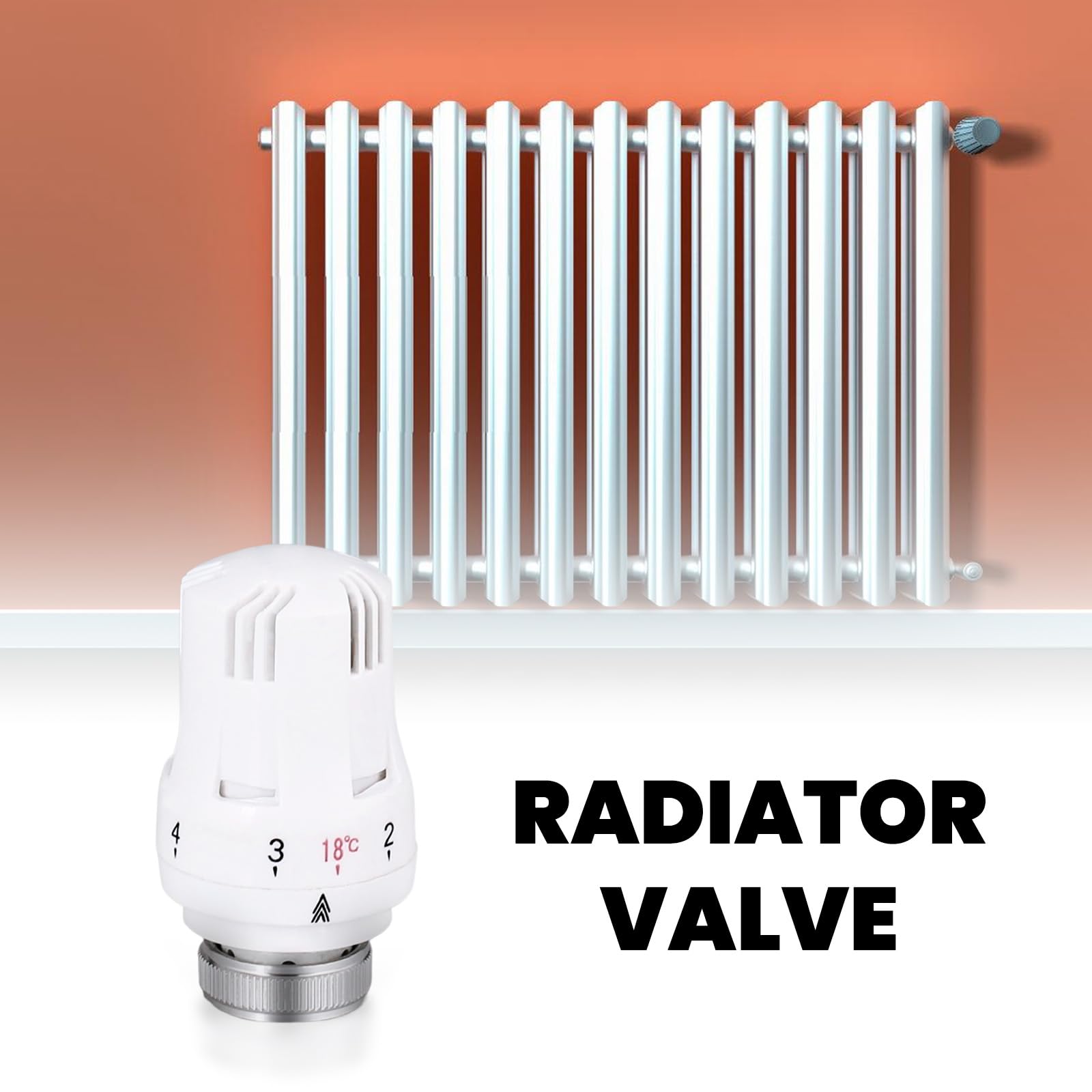 6 sztuk głowic termostatu zaworu grzejnika, głowica termostatu M30 x 1,5, termostat chłodniczy, termostat grzejnika zawór chłodniczy głowica zapasowa, termostaty grzejnika zawory chłodnicze do biura