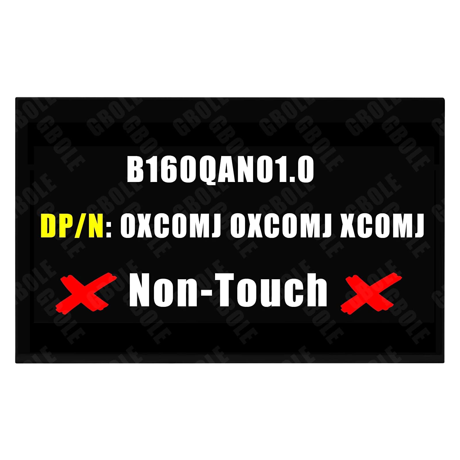 16.1" Laptop LCD Touch Screen Replacement – 3072x1920, 40-Pin – Compatible With 7610 P107F B160QAN01.0 Models