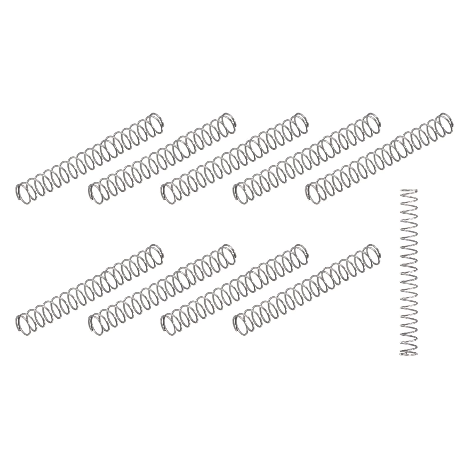 METALLIXITY Compression Spring (0.4x5mm OD,25mm Free Length) 10Pcs, Silver — Amazon image 24